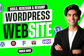 design, redesign, build, revamp wordpress website, wordpress website development