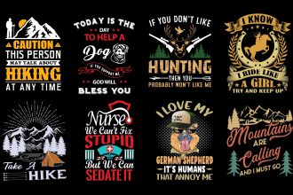 do retro vintage or trendy custom outdoor t shirt design