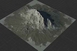 create a height map for the 3d landscape