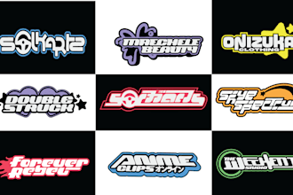 design professional y2k for your t shirt or brand logo