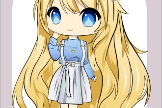 draw chibi art illustration