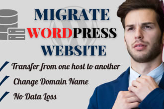 do wordpress website migration or copy clone website