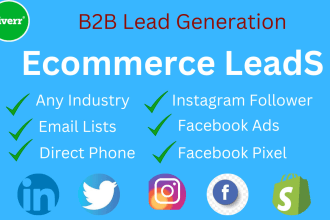 do b2b ecommerce leads, shopify store owner lead generation