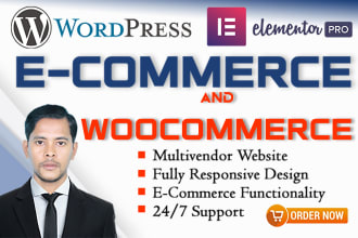 build ecommerce website with woocommerce and online store
