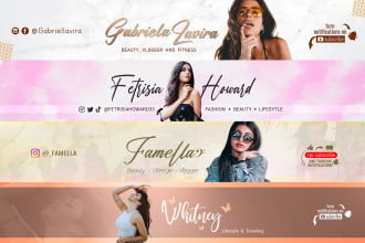 design classic youtube banner, channel art