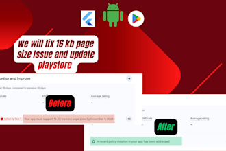fix 16 kb android app issue and update playstore