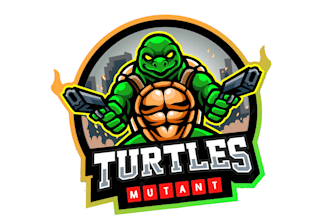 make a high quality sea turtle mascot sport logo for you with new concept