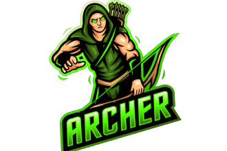 design different archer sport mascot logo with unlimited revision