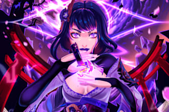 do anime, game, book fanart, oc illustrations, sfw or nsfw