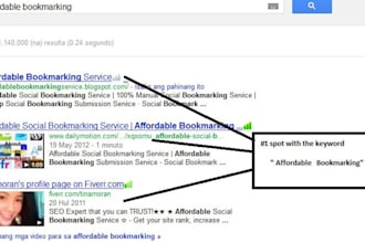 manually submit your site or blog to 20 PR4 to PR9 Social Bookmarking Sites