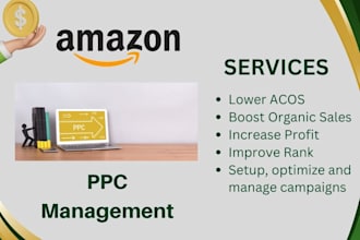 be your amazon PPC specialist, manage amazon PPC campaign ads