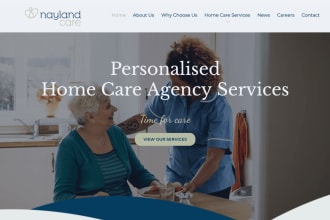 build professional home care website, home care leads, healthcare website