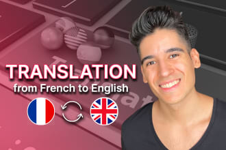 translate any text from french to english