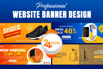 design shopify store banner, hero image, header, web banner