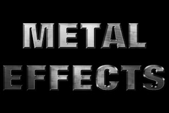 make a awesome metal effects on Adobe Photoshop