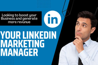 be your linkedin sales and marketing manager
