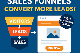 build and optimize landing pages and sales funnels for higher conversions
