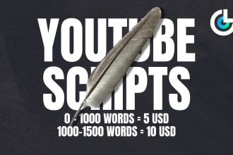 research and write youtube scripts