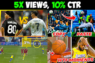 design amazing clickbait sports thumbnail
