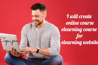 create online course, elearning course for online course website