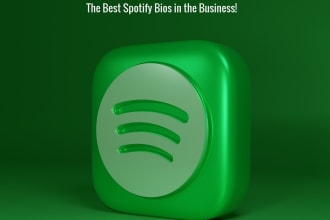 write your spotify bio which will supercharge your brand