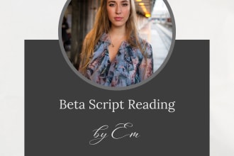 proofread your script or screenplay and provide feedback