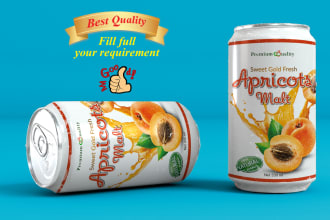 design juice can label