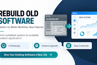convert your legacy software into a modern web application