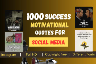 design 1000 motivational inspirational and success quotes for  instagram