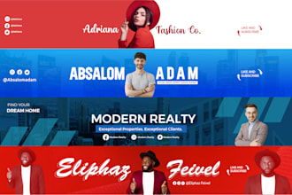 design excellent youtube banner