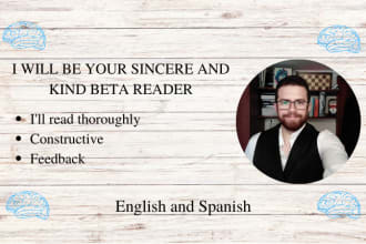 beta read your writing in english or spanish