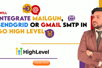 integrate mailgun, sendgrid or gmail SMTP in go high level
