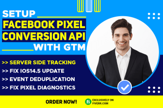 setup facebook pixel, conversion API for IOS 14 update with gtm