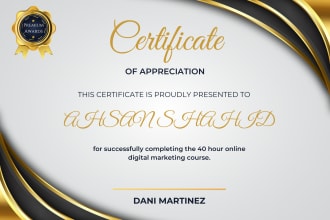 design any kind of certificate design and template