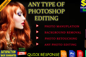 photoshop editing, photo manipulation, face swap, object remove and pic retouch
