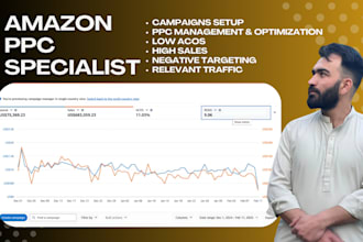 be your amazon PPC expert, PPC specialist to optimize PPC ads, reduce acos