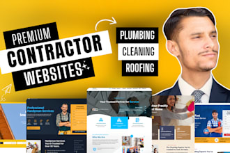 build elementor pro contractor website, roofing, hvac, home remodeling