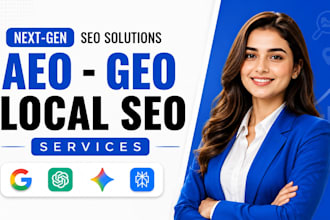do local SEO, aeo, GEO and backlink services for google ai
