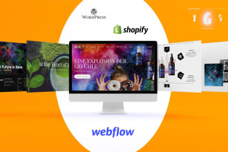design a beautiful personal, business website with complex animations on webflow