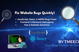 fix bugs in react javascript nodejs mongodb nextjs