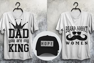 create custom minimalist typography t shirt logo design