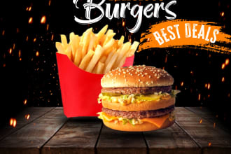food poster design, instagram post design, banner design,