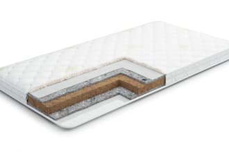 do topper, mattress, furniture, exploded, section, 3d rendering