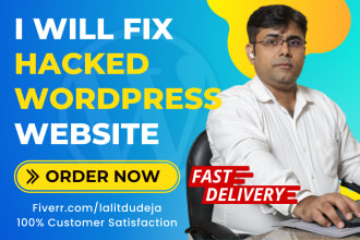 fix hacked wordpress website, remove malware, install security