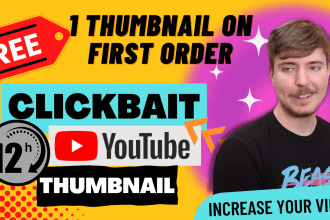 do stunning and attractive youtube thumbnail design