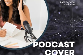 design a professional podcast cover art