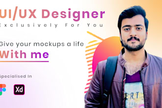 do mobile app UI UX design and do app prototype using figma