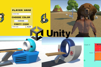 develop a 2d 3d game for desktop mobile and webgl in unity