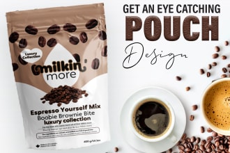 do product packaging design, pouch design and bag design