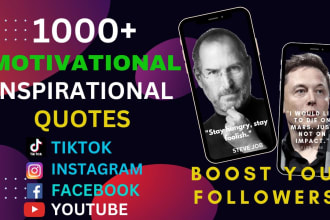 create 1000 motivational inspirational instagram quotes